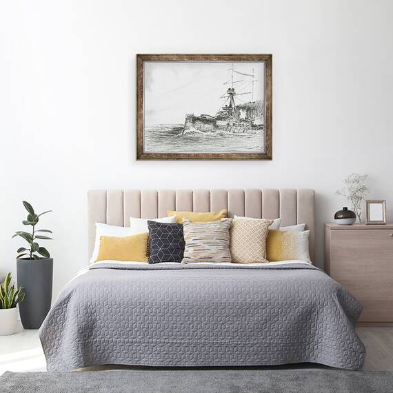 Tablou inramat - Vincent Alexander Booth - HMS Dreadnought pe mare, 2017, 60 x 80 cm - 3- Roveli