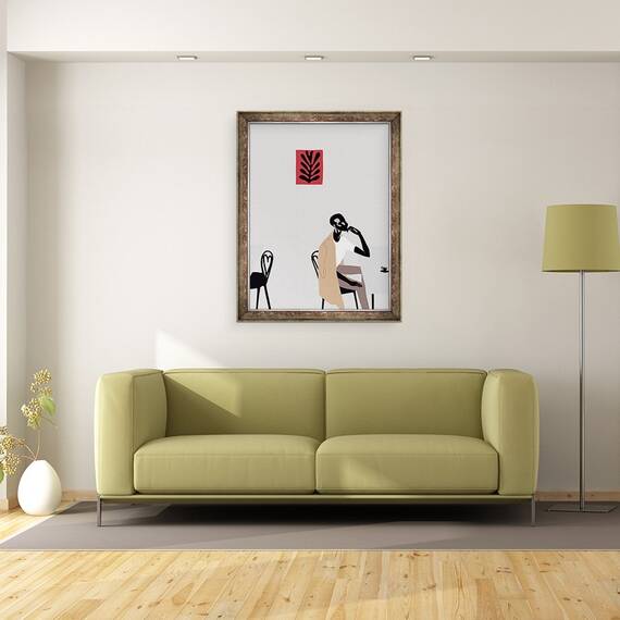 Tablou inramat - Yi Xiao Chen - Cafe Scene cu Matisse, 2016, 60 x 80 cm - 2- Roveli