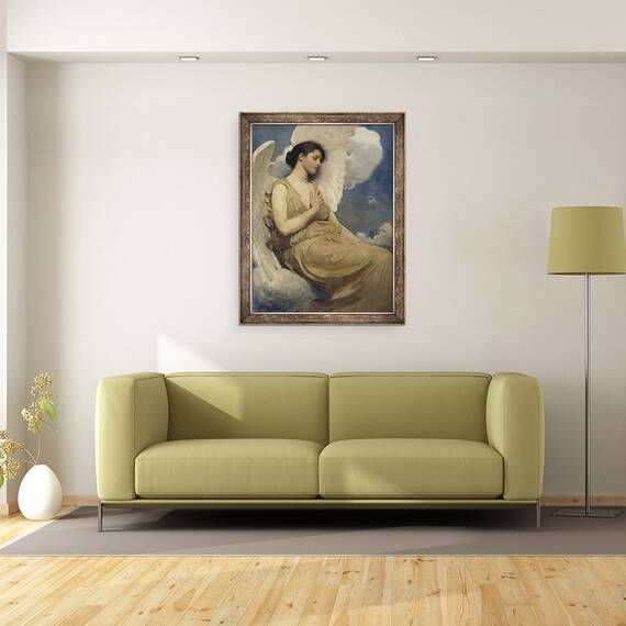 Tablou inramat - Abbott Handerson Thayer - Figurina cu aripi, 60 x 80 cm - 2- Roveli