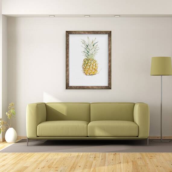 Tablou inramat - Alison Cooper - Coapte ananas, acuarela, 60 x 80 cm - 2- Roveli
