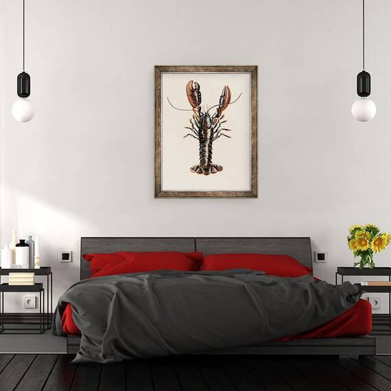 Tablou inramat - Alison Cooper - Homar din Solva, 2014, 60 x 80 cm - 3- Roveli