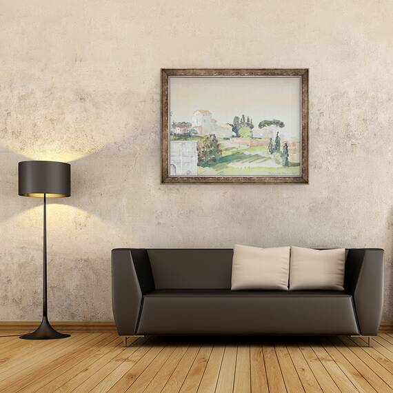 Tablou inramat - Arthur Bowen Davies - Dealul Palatin din Colosseum, 60 x 80 cm - 2- Roveli