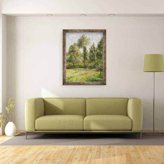 Tablou inramat - Camille Pissarro - Plopi, 60 x 80 cm - 2- Roveli