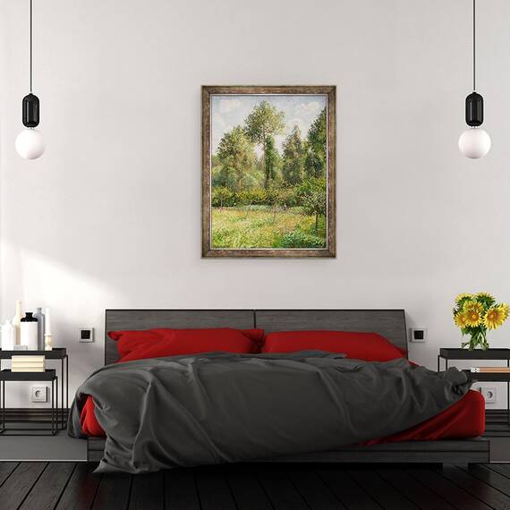 Tablou inramat - Camille Pissarro - Plopi, 60 x 80 cm - 3- Roveli