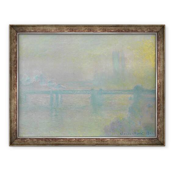 Tablou inramat - Claude Monet - Charing Cross Bridge, Londra, 60 x 80 cm - - Roveli
