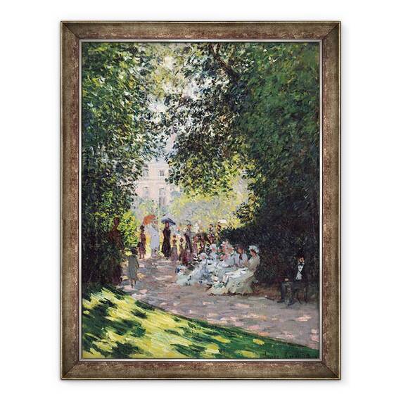 Tablou inramat - Claude Monet - Parc Monceau, 60 x 80 cm - - Roveli