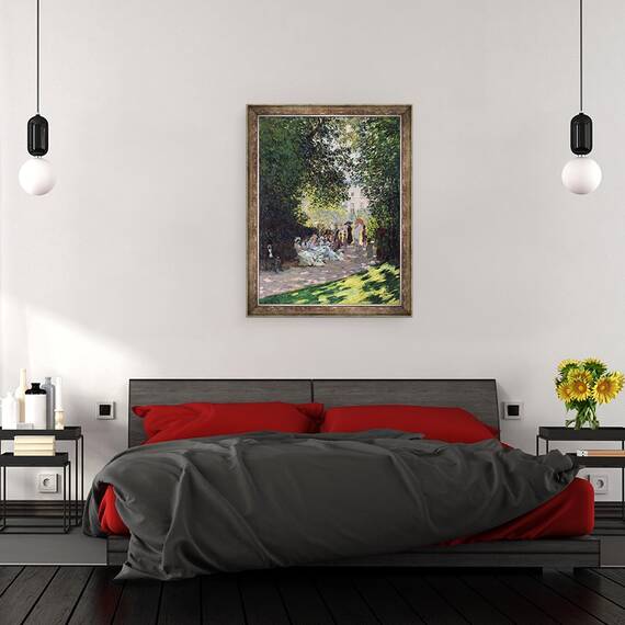 Tablou inramat - Claude Monet - Parc Monceau, 60 x 80 cm - 3- Roveli