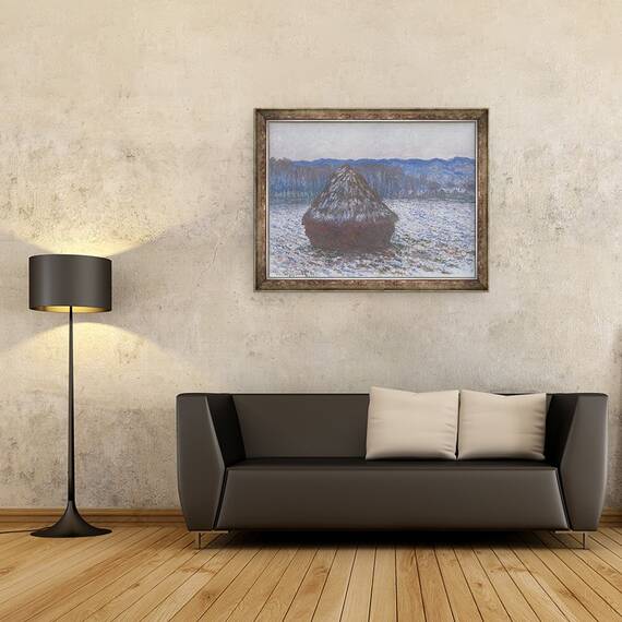 Tablou inramat - Claude Monet - Stiva de grau, 60 x 80 cm - 2- Roveli