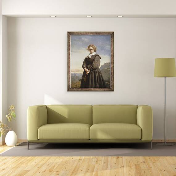 Tablou inramat - Constant Mayer - Melancolia dragostei II, 60 x 80 cm - 2- Roveli