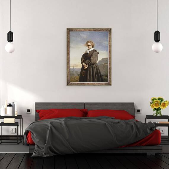 Tablou inramat - Constant Mayer - Melancolia dragostei II, 60 x 80 cm - 3- Roveli