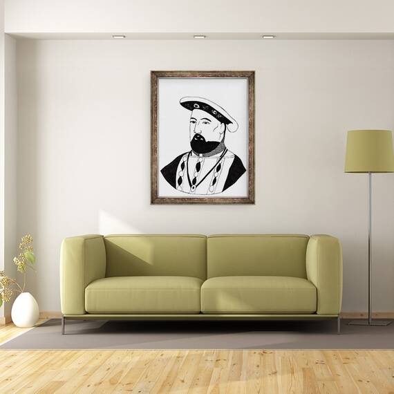 Tablou inramat - Daisy de Villeneuve - Regele Henric al 8-lea, 60 x 80 cm - 2- Roveli