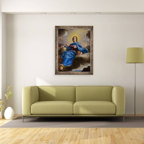 Tablou inramat - Domenico Fetti - Salvator Mundi, 60 x 80 cm - 2- Roveli