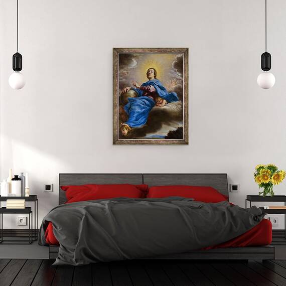 Tablou inramat - Domenico Fetti - Salvator Mundi, 60 x 80 cm - 3- Roveli