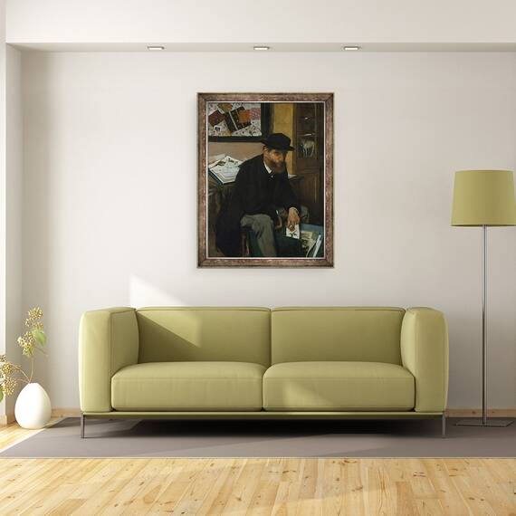 Tablou inramat - Edgar Degas - Colectorul de printuri, 60 x 80 cm - 2- Roveli