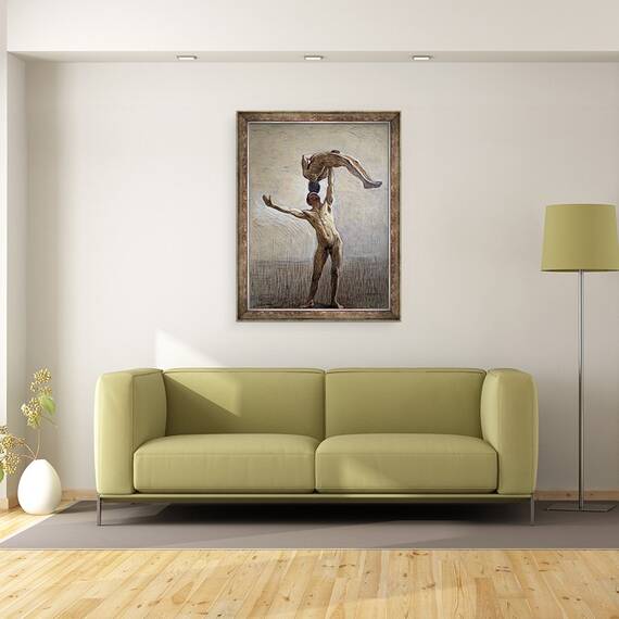 Tablou inramat - Eugene Jansson - sportivi, 60 x 80 cm - 2- Roveli