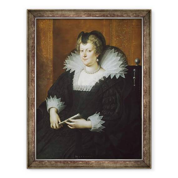 Tablou inramat - Frans II Pourbus - Marie de Médicis, 60 x 80 cm - - Roveli
