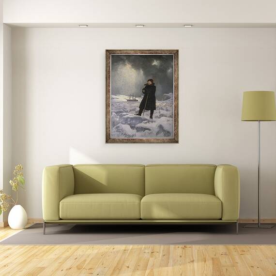 Tablou inramat - Georg Rosen - Exploratorul A. E. Nordenskiold, 60 x 80 cm - 2- Roveli