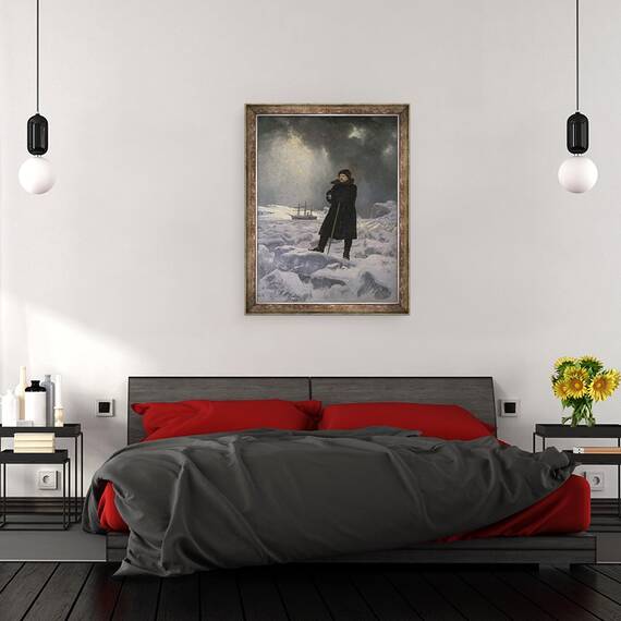 Tablou inramat - Georg Rosen - Exploratorul A. E. Nordenskiold, 60 x 80 cm - 3- Roveli