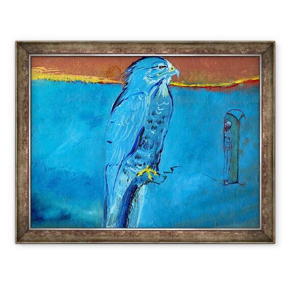 Tablou inramat - Gigi Sudbury - Blue Night Killer, 2016, 60 x 80 cm - - Roveli