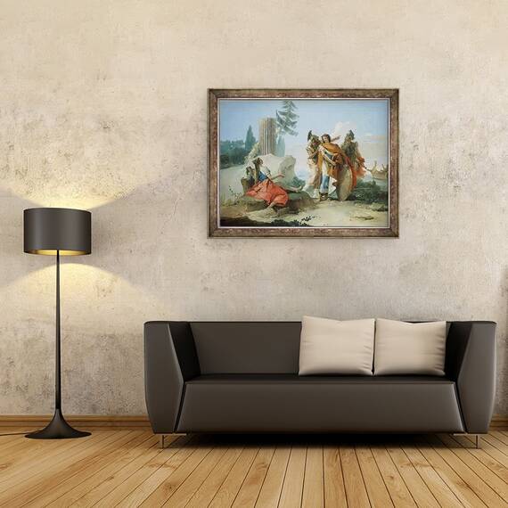 Tablou inramat - Giovanni Battista Tiepolo - Armida Abandonata de Rinaldo, 60 x 80 cm - 2- Roveli