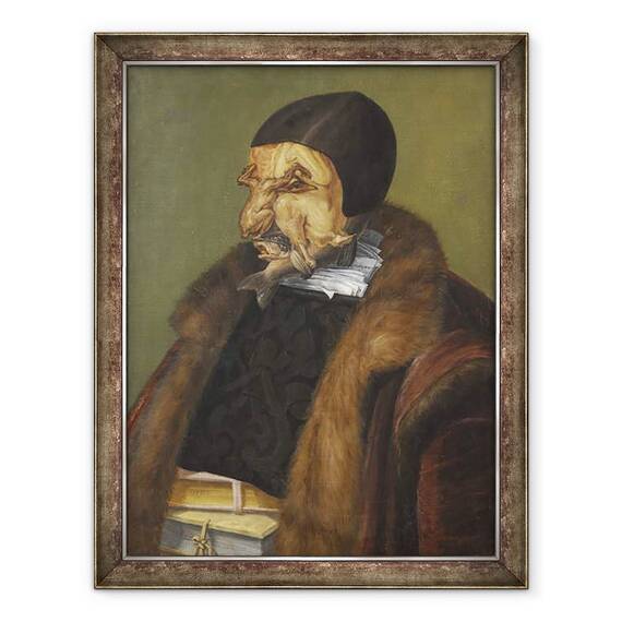 Tablou inramat - Giuseppe Arcimboldo - Avocatul, 60 x 80 cm - - Roveli