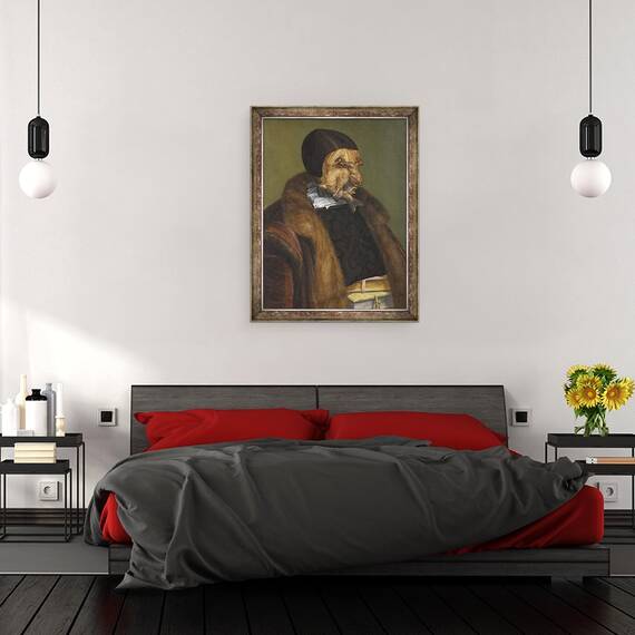 Tablou inramat - Giuseppe Arcimboldo - Avocatul, 60 x 80 cm - 3- Roveli