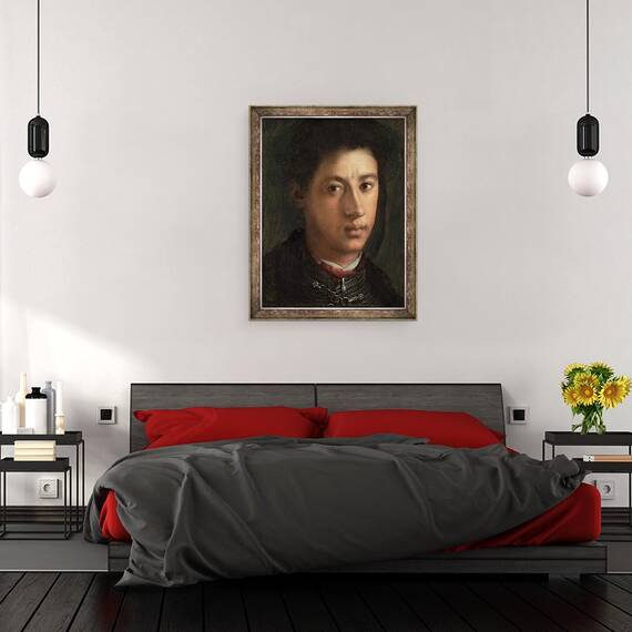 Tablou inramat - Jacopo Pontormo - Alessandro de Medici, 60 x 80 cm - 3- Roveli