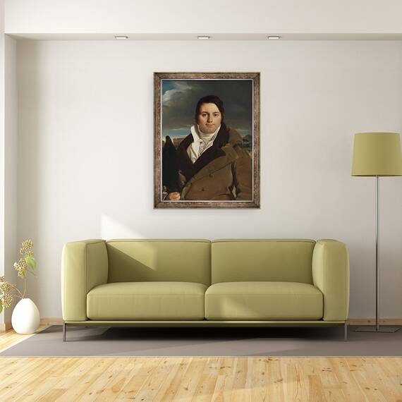 Tablou inramat - Jean Auguste Dominique Ingres - Joseph-Antoine Moltedo, 60 x 80 cm - 2- Roveli