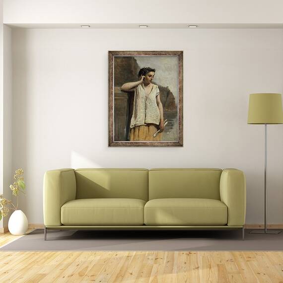 Tablou inramat - Jean Baptiste Camille Corot - Muza, Istorie, 60 x 80 cm - 2- Roveli