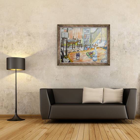 Tablou inramat - Joan Thewsey - Studioul de muzica al lui Clare Lise, 60 x 80 cm - 2- Roveli