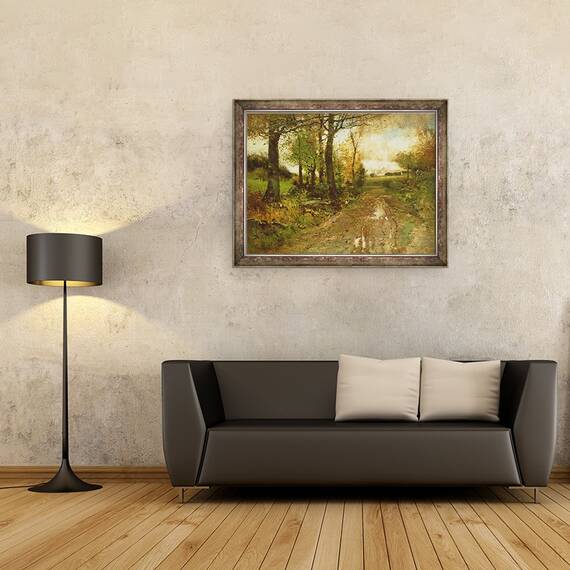 Tablou inramat - John Francis Murphy - Drumul prin padure, 60 x 80 cm - 2- Roveli