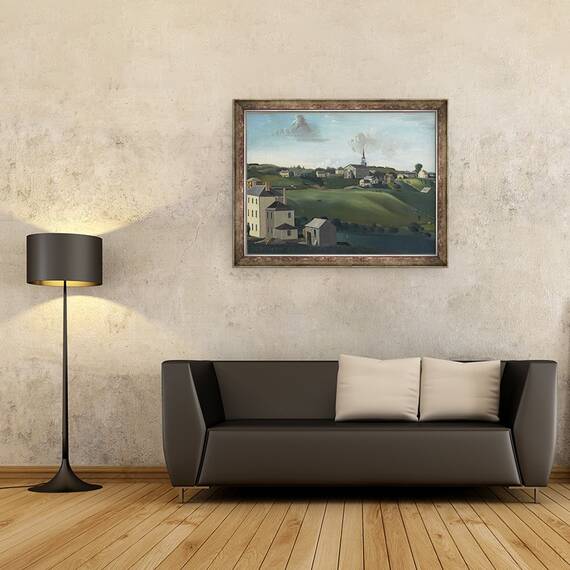 Tablou inramat - John Ritto Penniman - Meetinghouse Hill, Roxbury, Massachusetts, 60 x 80 cm - 2- Roveli