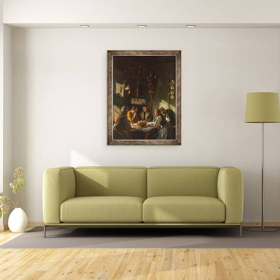 Tablou inramat - John Singer Sargent - Interior tirolez, 60 x 80 cm - 2- Roveli