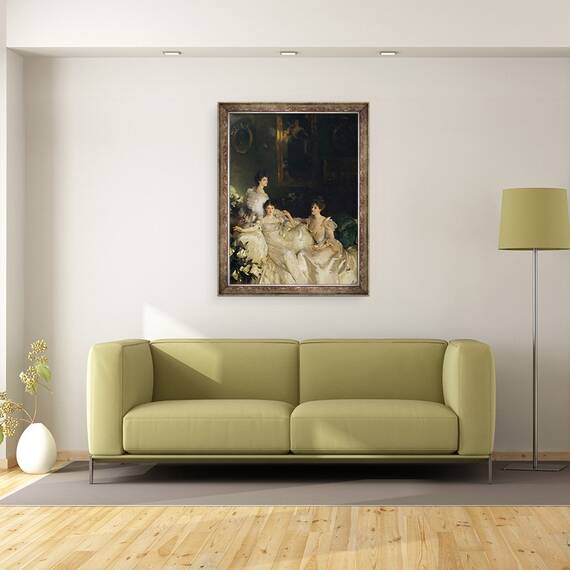 Tablou inramat - John Singer Sargent - Surorile Wyndham, Lady Elcho, dna Adeane si dna Tennant, 60 x 80 cm - 2- Roveli