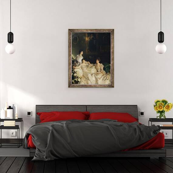 Tablou inramat - John Singer Sargent - Surorile Wyndham, Lady Elcho, dna Adeane si dna Tennant, 60 x 80 cm - 3- Roveli