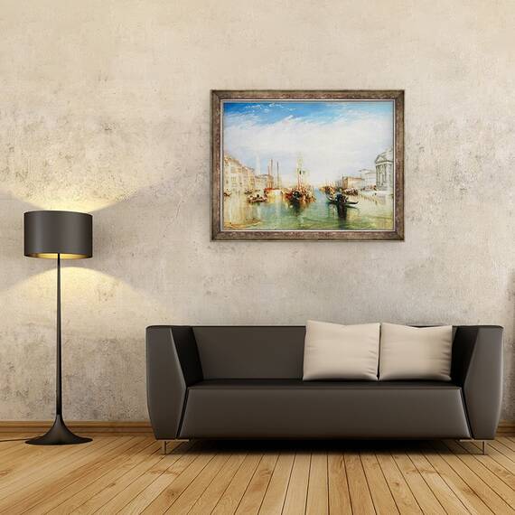 Tablou inramat - Joseph Mallord William Turner - Venetia, din pridvorul Madonnei della Salute, 60 x 80 cm - 2- Roveli