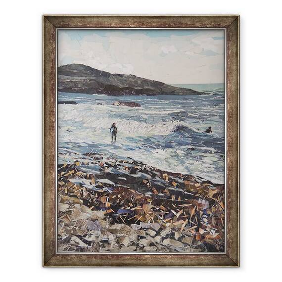 Tablou inramat - Kirstie Adamson - Boarders - Wembury, 60 x 80 cm - - Roveli