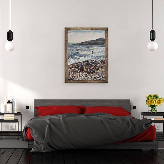 Tablou inramat - Kirstie Adamson - Boarders - Wembury, 60 x 80 cm - 3- Roveli