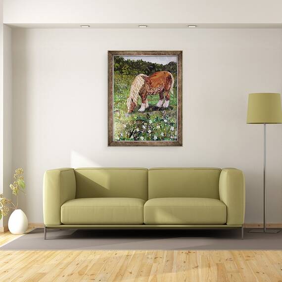 Tablou inramat - Kirstie Adamson - Cal pe deal, 60 x 80 cm - 2- Roveli
