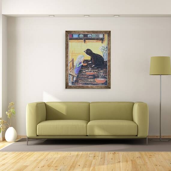 Tablou inramat - Kirstie Adamson - Goldilocks & Little Bear, 60 x 80 cm - 2- Roveli