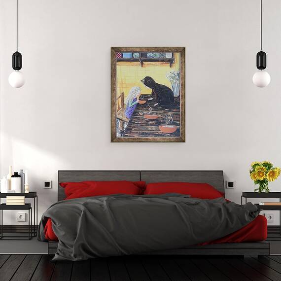 Tablou inramat - Kirstie Adamson - Goldilocks & Little Bear, 60 x 80 cm - 3- Roveli