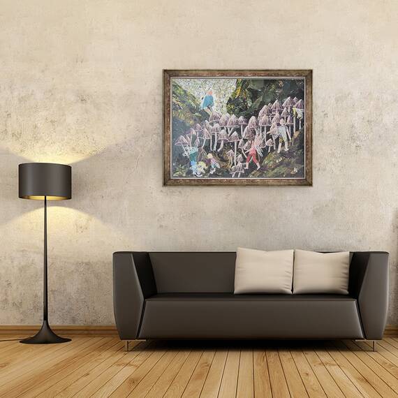 Tablou inramat - Kirstie Adamson - intr-un taram nici apropiat, nici indepartat, 60 x 80 cm - 2- Roveli