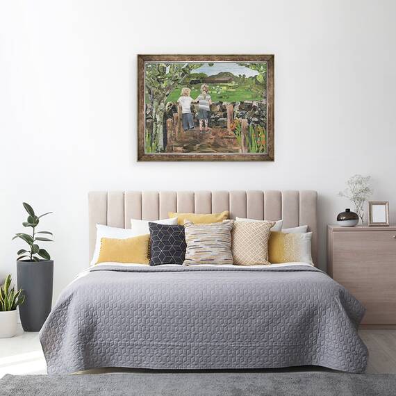 Tablou inramat - Kirstie Adamson - Peste Zid, 60 x 80 cm - 3- Roveli