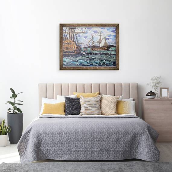 Tablou inramat - Kirstie Adamson - Predarea lui Napoleon, 60 x 80 cm - 3- Roveli