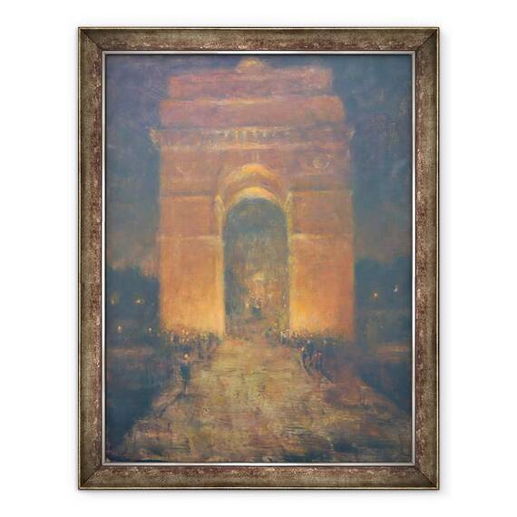 Tablou inramat - Lincoln Seligman - Poarta Indiei, 60 x 80 cm - - Roveli