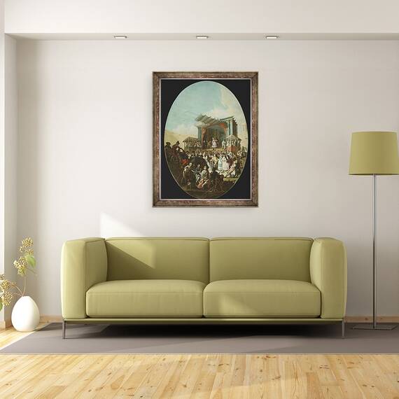 Tablou inramat - Marco Marcola - O comedie italiana in Verona, 60 x 80 cm - 2- Roveli