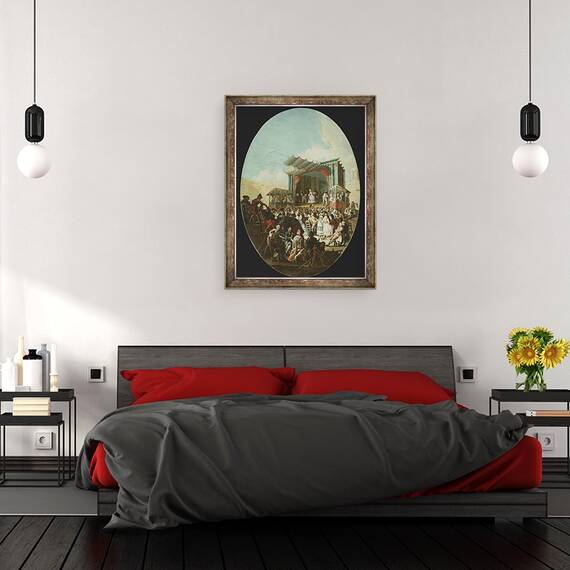 Tablou inramat - Marco Marcola - O comedie italiana in Verona, 60 x 80 cm - 3- Roveli