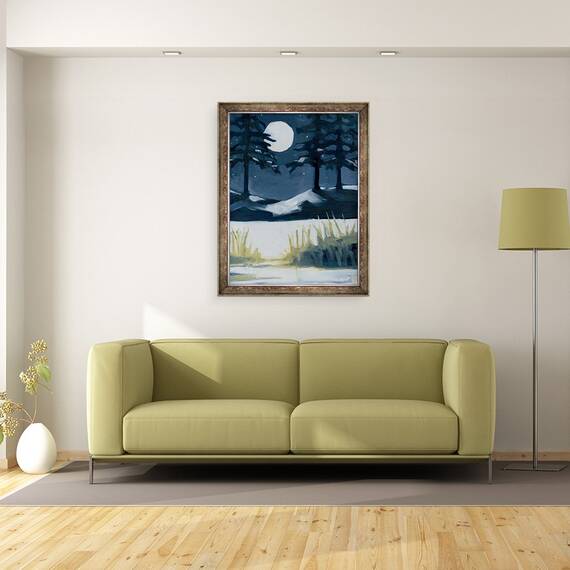 Tablou inramat - Megan Moore - Winter Solstice, 60 x 80 cm - 2- Roveli