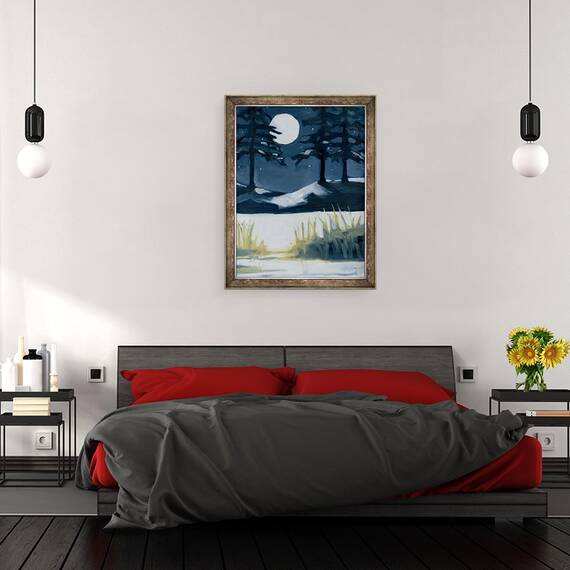 Tablou inramat - Megan Moore - Winter Solstice, 60 x 80 cm - 3- Roveli