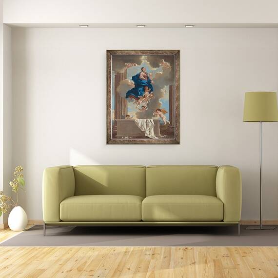 Tablou inramat - Nicolas Poussin - Adormirea Maicii Domnului II, 60 x 80 cm - 2- Roveli